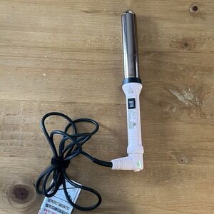 L'ange 1" Hair Curling Iron Wand HT015B Lange Titanium Pink Tested Works